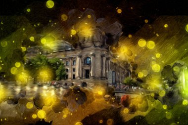 Berlin sanat eskizi çizimi eğlenceli tasarım antika retro