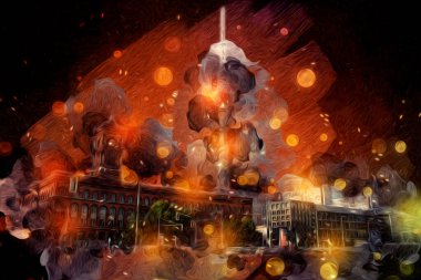 Berlin sanat eskizi çizimi eğlenceli tasarım antika retro