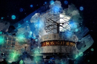 Berlin sanat eskizi çizimi eğlenceli tasarım antika retro