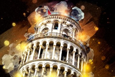 Roma İtalya sanatı eskiz çizimi eğlenceli tasarım antika retro