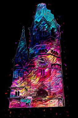 Berlin sanat eskizi çizimi eğlenceli tasarım antika retro