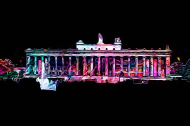 Berlin sanat eskizi çizimi eğlenceli tasarım antika retro