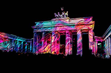 Berlin sanat eskizi çizimi eğlenceli tasarım antika retro