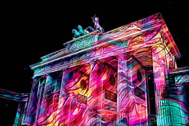 Berlin sanat eskizi çizimi eğlenceli tasarım antika retro