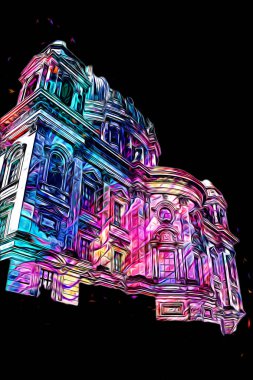 Berlin sanat eskizi çizimi eğlenceli tasarım antika retro