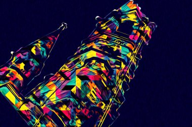 Berlin sanat eskizi çizimi eğlenceli tasarım antika retro