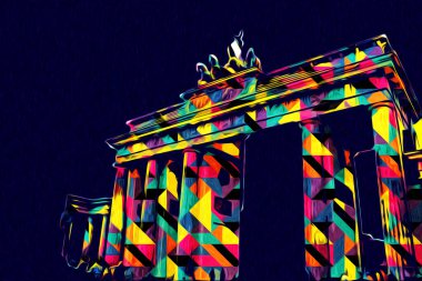 Berlin sanat eskizi çizimi eğlenceli tasarım antika retro