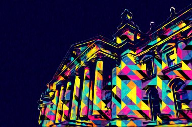 Berlin sanat eskizi çizimi eğlenceli tasarım antika retro