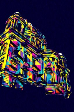Berlin sanat eskizi çizimi eğlenceli tasarım antika retro