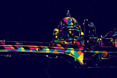 Berlin sanat eskizi çizimi eğlenceli tasarım antika retro