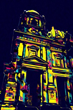 Berlin sanat eskizi çizimi eğlenceli tasarım antika retro