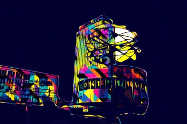 Berlin sanat eskizi çizimi eğlenceli tasarım antika retro