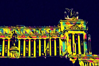 Roma İtalya sanatı eskiz çizimi eğlenceli tasarım antika retro