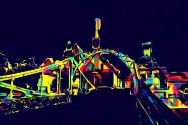 Wroclaw City Poland antika sanat eskizi çizimi