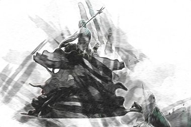 Berlin sanat eskizi çizimi eğlenceli tasarım antika retro