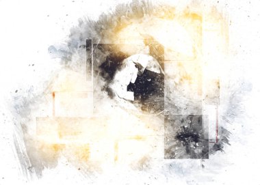 soyut renk tasarımı sanat illüstrasyonu