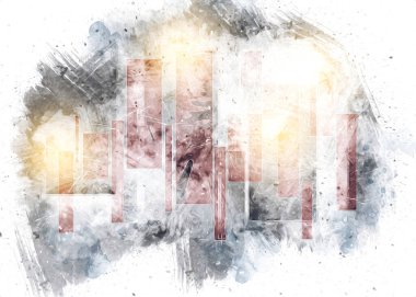 soyut renk tasarımı sanat illüstrasyonu