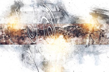 soyut renk tasarımı sanat illüstrasyonu