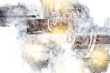 soyut renk tasarımı sanat illüstrasyonu