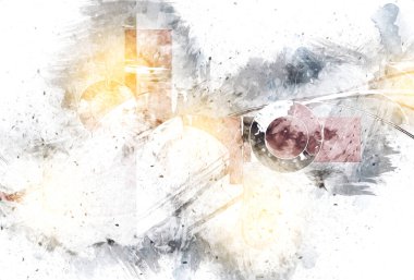 soyut renk tasarımı sanat illüstrasyonu