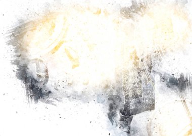 Afrikalı etnik retro-klasik illüstrasyon