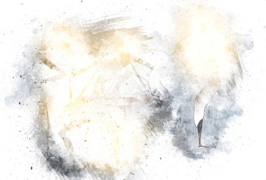 Afrikalı etnik retro-klasik illüstrasyon