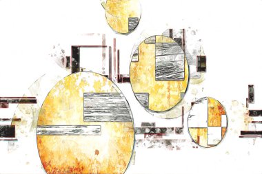 soyut renk tasarımı sanat illüstrasyonu