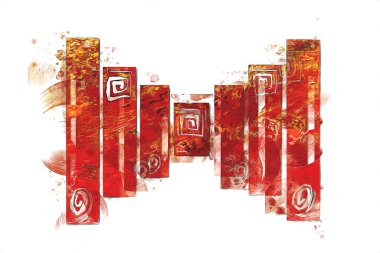 soyut renk tasarımı sanat illüstrasyonu