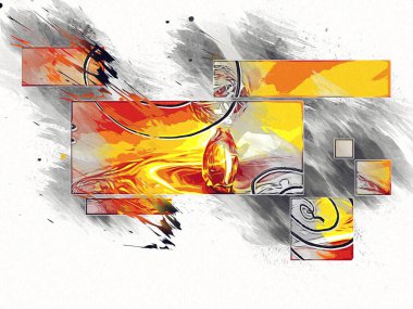 soyut renk tasarımı sanat illüstrasyonu