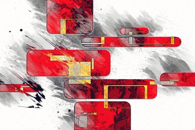 soyut renk tasarımı sanat illüstrasyonu