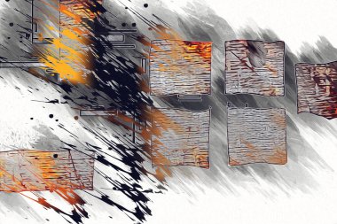 soyut renk tasarımı sanat illüstrasyonu