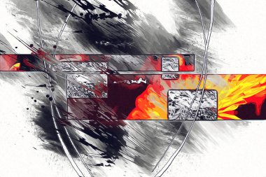 soyut renk tasarımı sanat illüstrasyonu