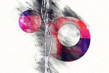 soyut renk tasarımı sanat illüstrasyonu