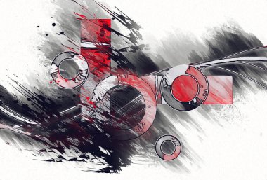 soyut renk tasarımı sanat illüstrasyonu