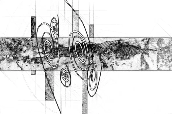 추상적 디자인 일러스트 — 스톡 사진