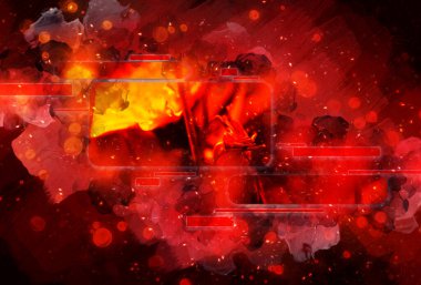 soyut renk tasarımı sanat illüstrasyonu