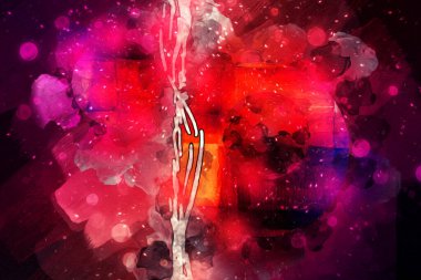 soyut renk tasarımı sanat illüstrasyonu