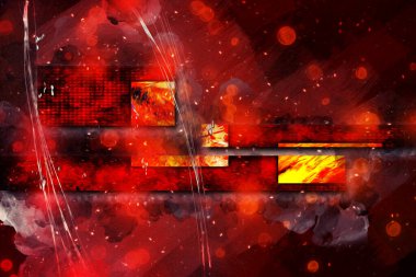 soyut renk tasarımı sanat illüstrasyonu