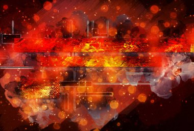 soyut renk tasarımı sanat illüstrasyonu