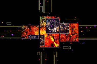 soyut renk tasarımı sanat illüstrasyonu