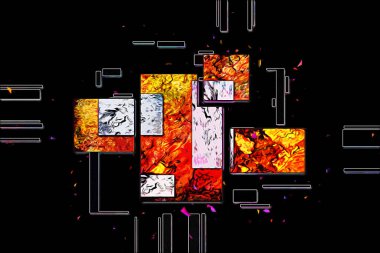 soyut renk tasarımı sanat illüstrasyonu