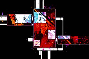 soyut renk tasarımı sanat illüstrasyonu