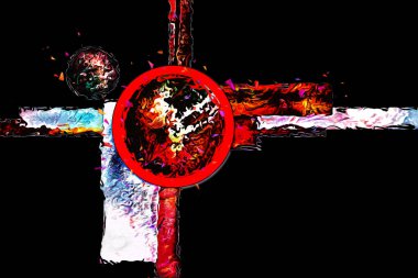 soyut renk tasarımı sanat illüstrasyonu