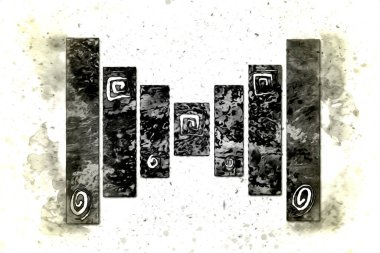 soyut renk tasarımı sanat illüstrasyonu