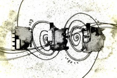 soyut renk tasarımı sanat illüstrasyonu