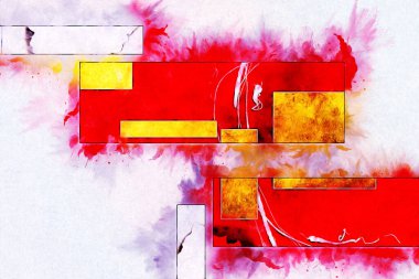 soyut renk tasarımı sanat illüstrasyonu