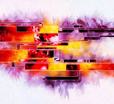 soyut renk tasarımı sanat illüstrasyonu