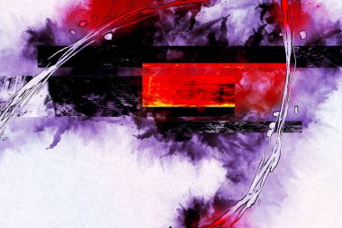 soyut renk tasarımı sanat illüstrasyonu