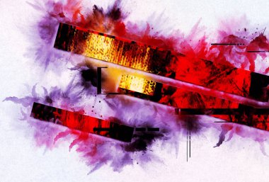 soyut renk tasarımı sanat illüstrasyonu