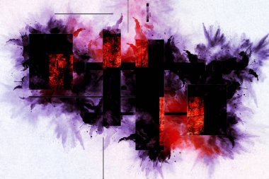 soyut renk tasarımı sanat illüstrasyonu